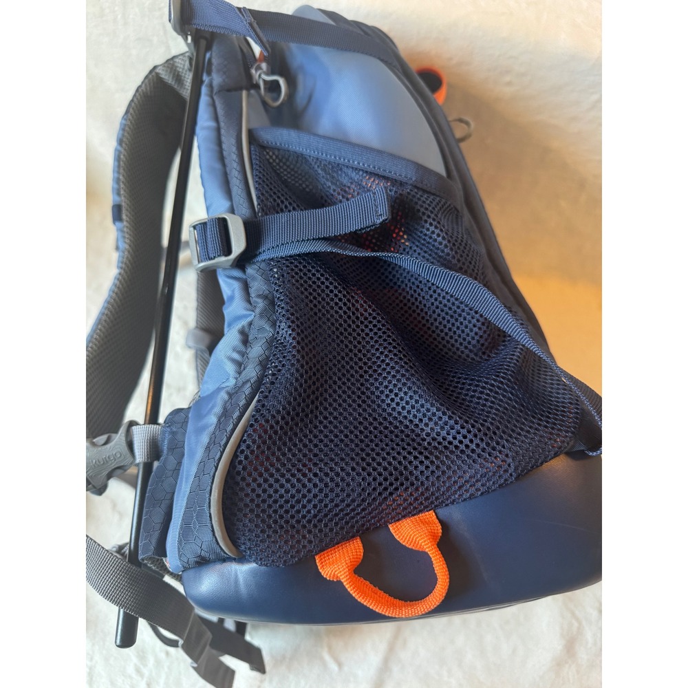 Kurgo G-Train K9 Pet Carrier Backpack Navy Blue Orange Good Technical Hiking - Picture 5 of 7